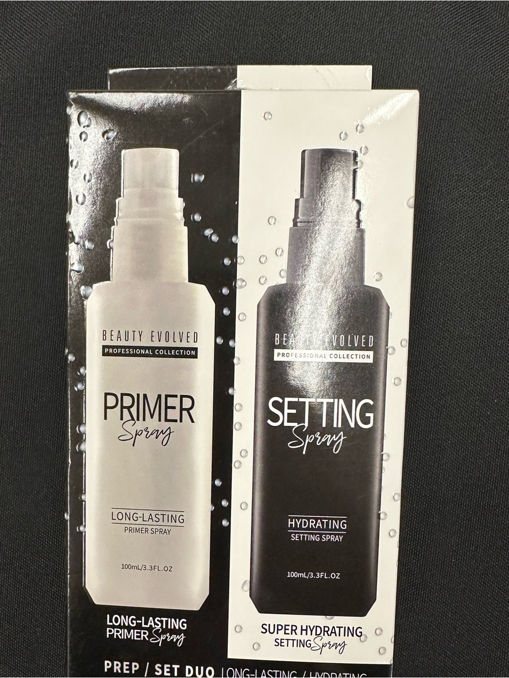 Beauty Evolved Primer and Setting Spray Duo long lasting and hydrating NEW